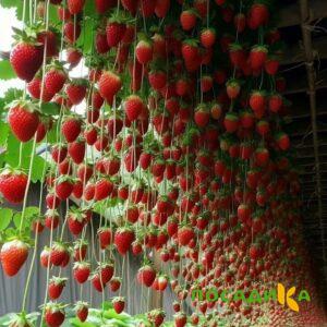 Клубника ампельная Анастасия купить по цене от 370р. в интернет-магазине «Посадика» с доставкой почтой в в Дигорае и по всей России – [изображение №1].